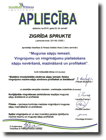Muguras sāpju iemesli. 